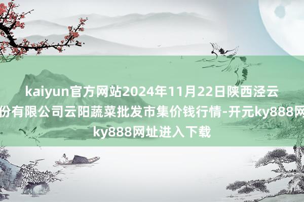 kaiyun官方网站2024年11月22日陕西泾云当代农业股份有限公司云阳蔬菜批发市集价钱行情-开元ky888网址进入下载